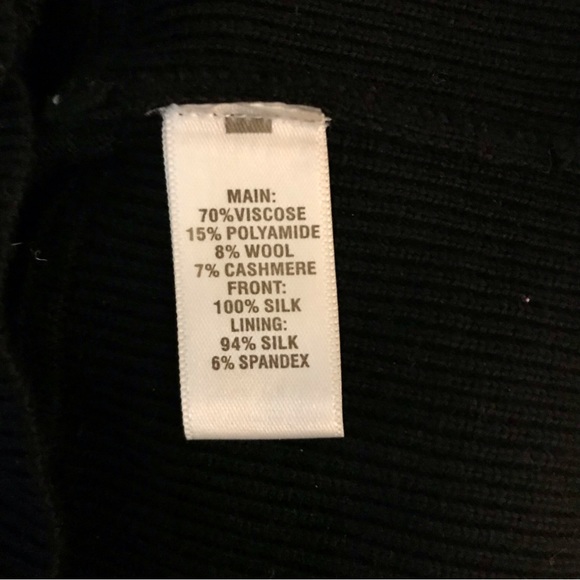 St John knit cardigan & shell twinset L XL black white polka dots - Picture 10 of 10